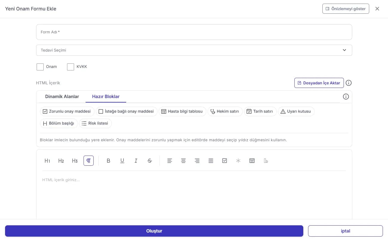 Digital Consent Form and Signature System Screen