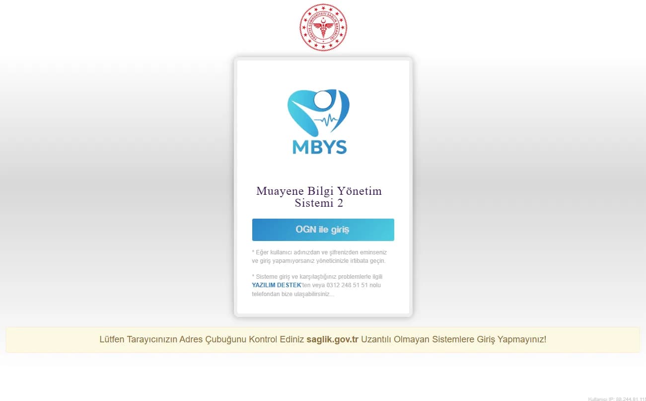 E-Nabız entegrasyonu ile sisteme kolay erişim sağlayın.