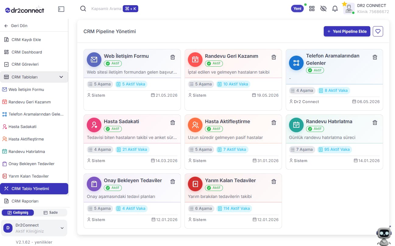Özel crm tabloları