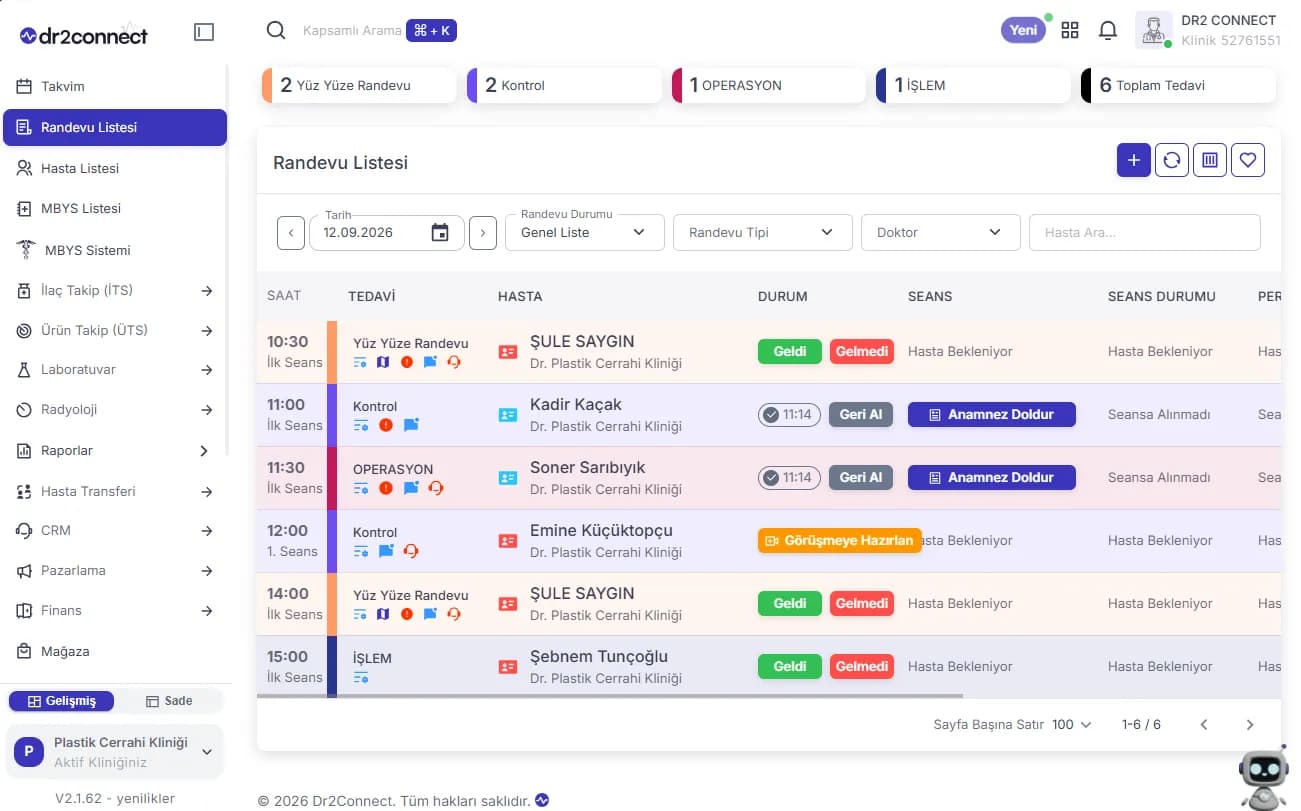 Treatment tracking visibility feature