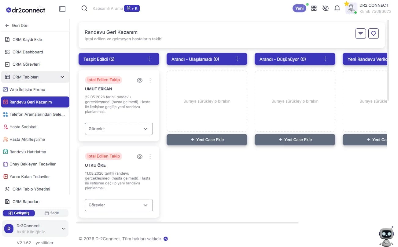 Ai crm analiz ekranı